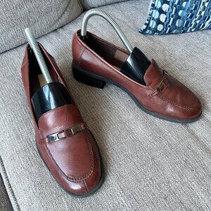 Partners | Vintage | Brown Leather Loafers Flats | Natchez | Women's 7.5M
